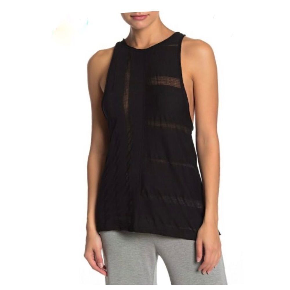 𝅺FREE People Women Together Black Racerback tank top